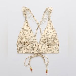 AERIE triangle bikini top large